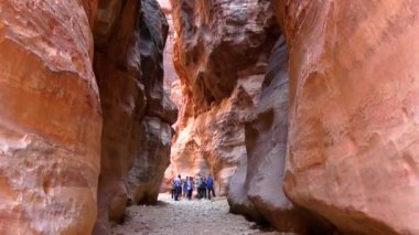 Petra, Jordan, circa 2016: the ruins and surroundings of Petra, capital of the Nabataean Arabs, famous historical and archaeological city in Jordan.