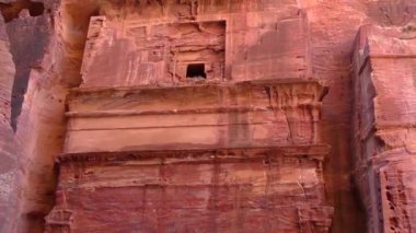 Petra, Jordan, circa 2016: the ruins and surroundings of Petra, capital of the Nabataean Arabs, famous historical and archaeological city in Jordan.