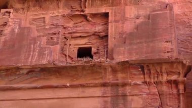 Petra, Jordan, circa 2016: the ruins and surroundings of Petra, capital of the Nabataean Arabs, famous historical and archaeological city in Jordan.