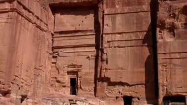 Petra, Jordan, circa 2016: the ruins and surroundings of Petra, capital of the Nabataean Arabs, famous historical and archaeological city in Jordan.
