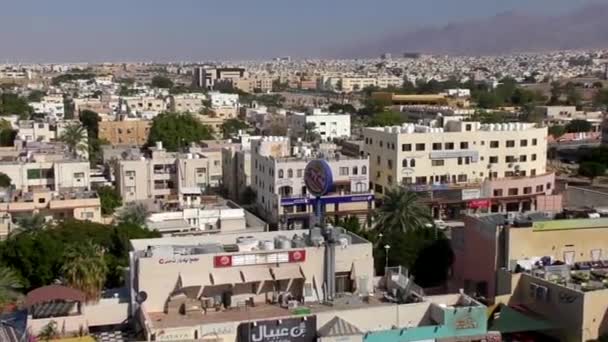 Aerial View Buildings Aqaba Jordan 2016 — Vídeo de Stock