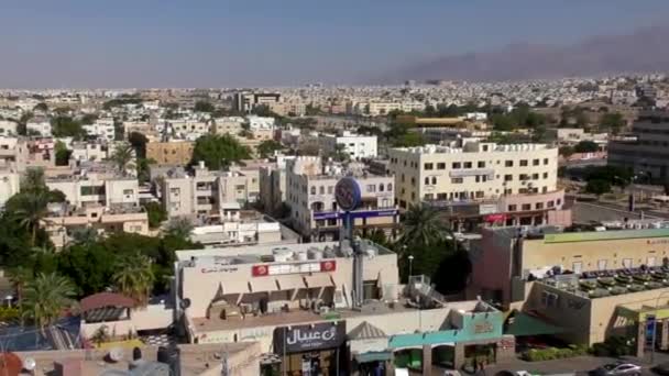 Aerial View Buildings Aqaba Jordan 2016 — Stockvideo