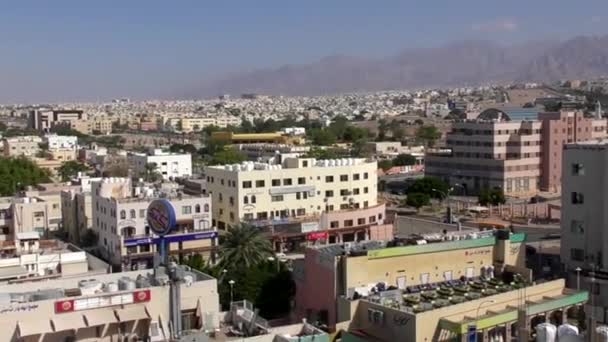 Aerial View Buildings Aqaba Jordan 2016 — Video