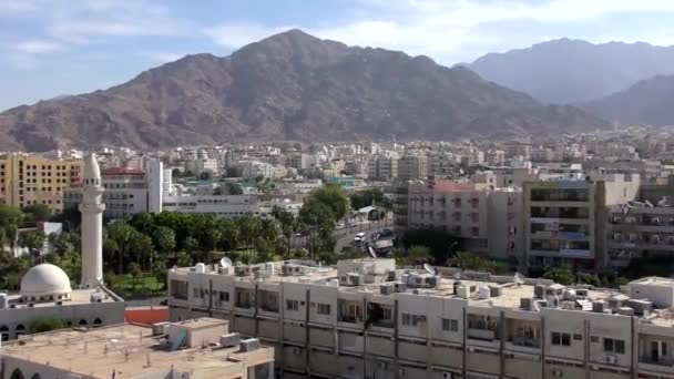 Aerial View Buildings Aqaba Jordan 2016 — Video