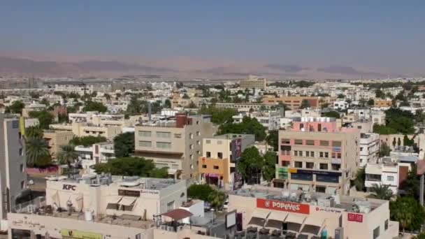Aerial View Buildings Aqaba Jordan 2016 — Stok video