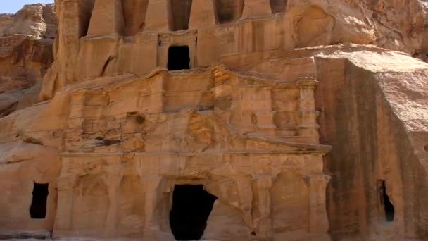 Petra Jordan Circa 2016 Ruins Surroundings Petra Capital Nabataean Arabs — Vídeo de Stock