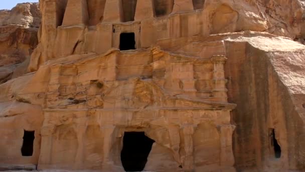 Petra Jordan Circa 2016 Ruins Surroundings Petra Capital Nabataean Arabs — 图库视频影像