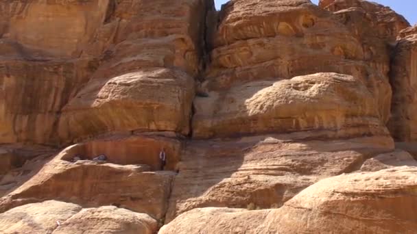 Petra Jordan Circa 2016 Ruins Surroundings Petra Capital Nabataean Arabs — Stock video