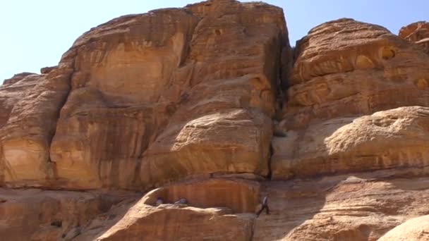 Petra Jordan Circa 2016 Ruins Surroundings Petra Capital Nabataean Arabs — Vídeo de Stock