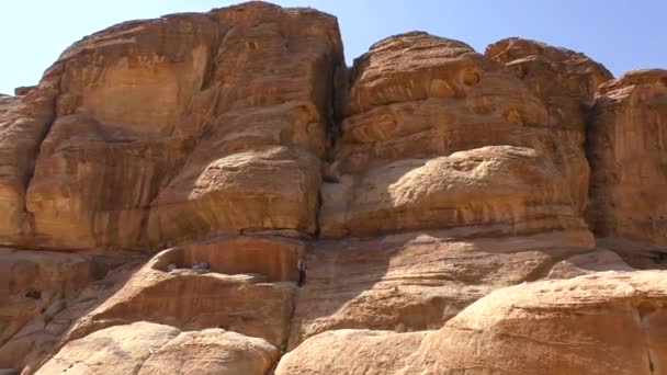 Petra Jordan Circa 2016 Ruins Surroundings Petra Capital Nabataean Arabs — Video Stock