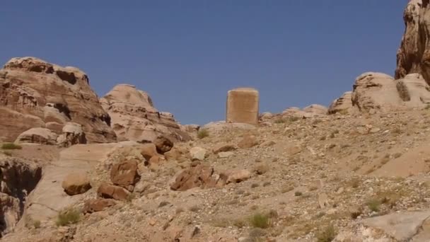 Petra Jordan Circa 2016 Ruins Surroundings Petra Capital Nabataean Arabs — Stockvideo