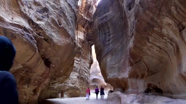 Petra Jordan Circa 2016 Ruins Surroundings Petra Capital Nabataean Arabs — Αρχείο Βίντεο