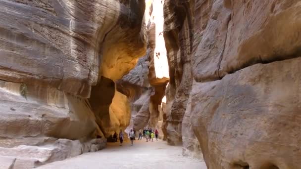 Petra Jordan Circa 2016 Ruins Surroundings Petra Capital Nabataean Arabs — Vídeos de Stock