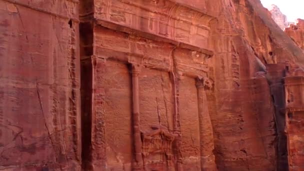 Petra Jordan Circa 2016 Ruins Surroundings Petra Capital Nabataean Arabs — Video