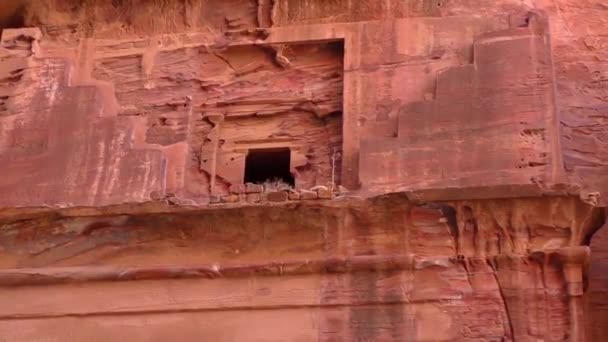 Petra Jordan Circa 2016 Ruins Surroundings Petra Capital Nabataean Arabs — Wideo stockowe