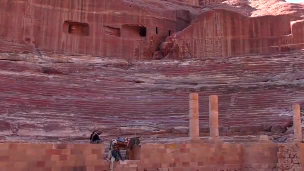 Petra Jordan Circa 2016 Ruins Surroundings Petra Capital Nabataean Arabs — Wideo stockowe