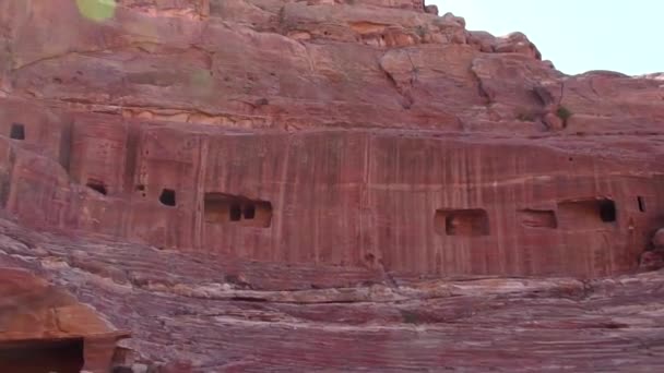 Petra Jordan Circa 2016 Ruins Surroundings Petra Capital Nabataean Arabs — Video