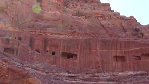 Petra Jordan Circa 2016 Ruins Surroundings Petra Capital Nabataean Arabs – stockvideo