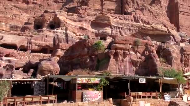 Petra Jordan Circa 2016 Ruins Surroundings Petra Capital Nabataean Arabs — Stockvideo
