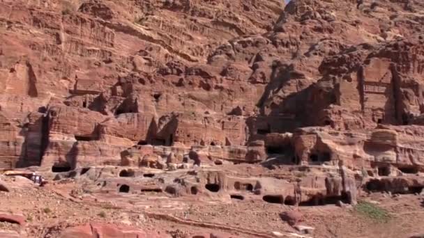 Petra Jordan Circa 2016 Ruins Surroundings Petra Capital Nabataean Arabs — Vídeos de Stock