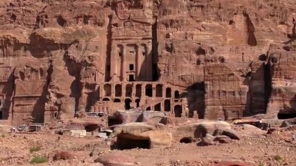 Petra Jordan Circa 2016 Ruins Surroundings Petra Capital Nabataean Arabs — Wideo stockowe