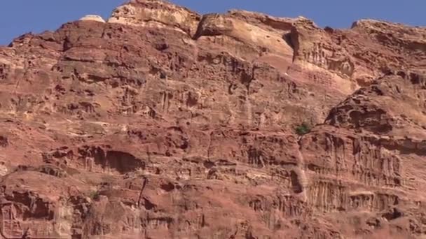 Petra Jordan Circa 2016 Ruins Surroundings Petra Capital Nabataean Arabs — Stock Video