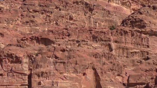 Petra Jordan Circa 2016 Ruins Surroundings Petra Capital Nabataean Arabs — Stock video