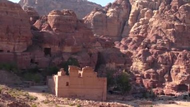 Petra, Jordan, circa 2016: the ruins and surroundings of Petra, capital of the Nabataean Arabs, famous historical and archaeological city in Jordan.