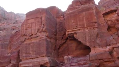 Petra, Jordan, circa 2016: the ruins and surroundings of Petra, capital of the Nabataean Arabs, famous historical and archaeological city in Jordan.