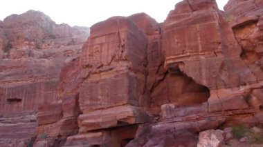 Petra, Jordan, circa 2016: the ruins and surroundings of Petra, capital of the Nabataean Arabs, famous historical and archaeological city in Jordan.