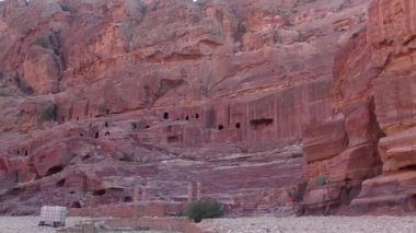 Petra, Jordan, circa 2016: the ruins and surroundings of Petra, capital of the Nabataean Arabs, famous historical and archaeological city in Jordan.