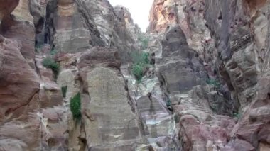 Petra, Jordan, circa 2016: the ruins and surroundings of Petra, capital of the Nabataean Arabs, famous historical and archaeological city in Jordan.