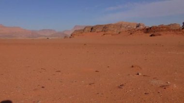 Beautiful view of Wadi Rum desert in the Hashemite Kingdom of Jordan, also known as The Valley of Moon