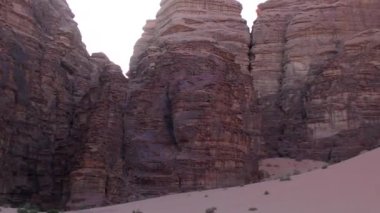 Beautiful view of Wadi Rum desert in the Hashemite Kingdom of Jordan, also known as The Valley of Moon