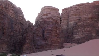 Beautiful view of Wadi Rum desert in the Hashemite Kingdom of Jordan, also known as The Valley of Moon
