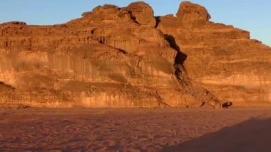 Beautiful view of Wadi Rum desert in the Hashemite Kingdom of Jordan, also known as The Valley of Moon