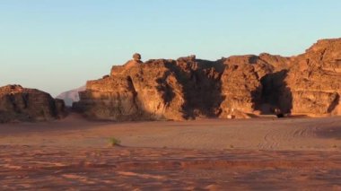 Beautiful view of Wadi Rum desert in the Hashemite Kingdom of Jordan, also known as The Valley of Moon
