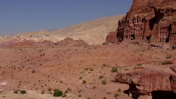 Petra Jordan Circa 2016 Ruins Surroundings Petra Capital Nabataean Arabs — Stok video