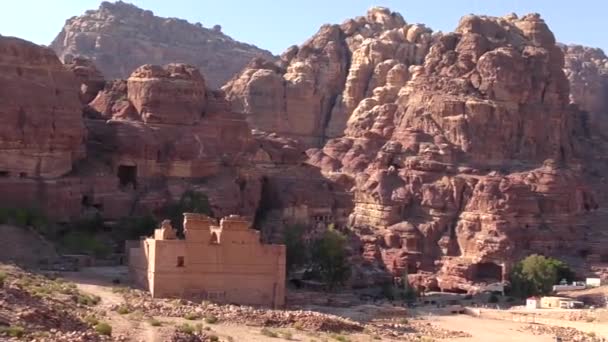 Petra Jordan Circa 2016 Ruins Surroundings Petra Capital Nabataean Arabs — Αρχείο Βίντεο