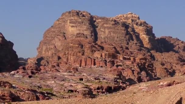 Petra Jordan Circa 2016 Ruins Surroundings Petra Capital Nabataean Arabs — Vídeo de Stock