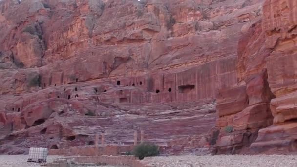 Petra Jordan Circa 2016 Ruins Surroundings Petra Capital Nabataean Arabs — Stock video