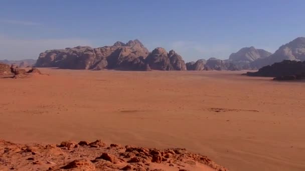 Beautiful View Wadi Rum Desert Hashemite Kingdom Jordan Also Known — Vídeo de stock