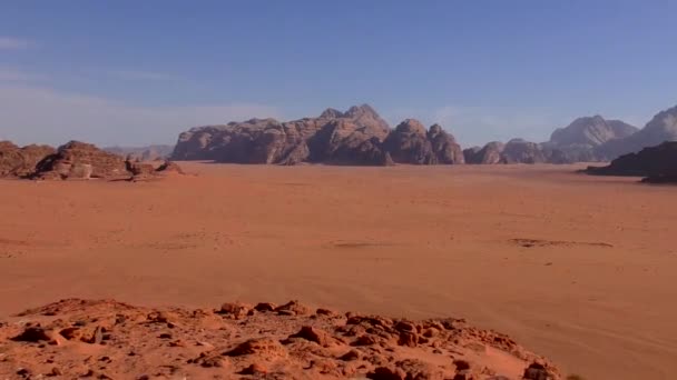 Beautiful View Wadi Rum Desert Hashemite Kingdom Jordan Also Known — стокове відео