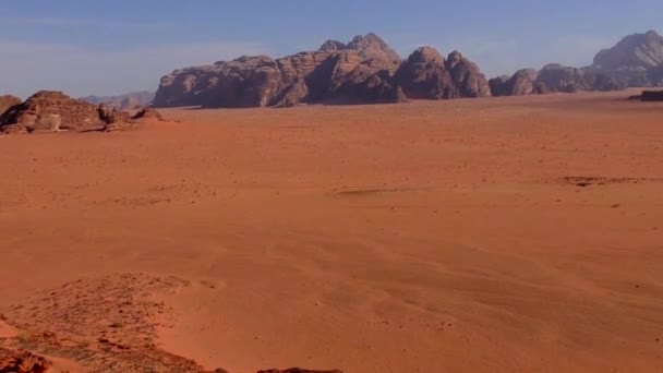 Beautiful View Wadi Rum Desert Hashemite Kingdom Jordan Also Known — Vídeo de Stock