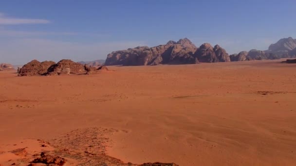 Beautiful View Wadi Rum Desert Hashemite Kingdom Jordan Also Known — Stock video