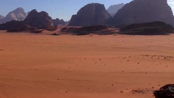 Schöne Aussicht Auf Die Wüste Wadi Rum Haschemitischen Königreich Jordanien — Stockvideo