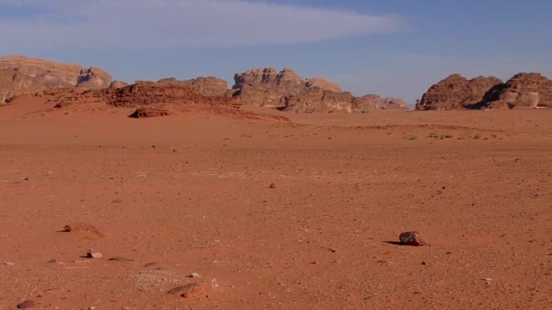 Beautiful View Wadi Rum Desert Hashemite Kingdom Jordan Also Known — Video