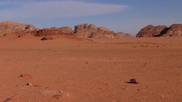 Beautiful View Wadi Rum Desert Hashemite Kingdom Jordan Also Known — Vídeo de Stock