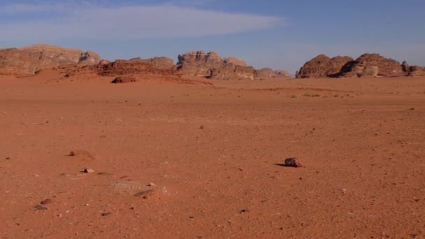 Beautiful View Wadi Rum Desert Hashemite Kingdom Jordan Also Known — Αρχείο Βίντεο