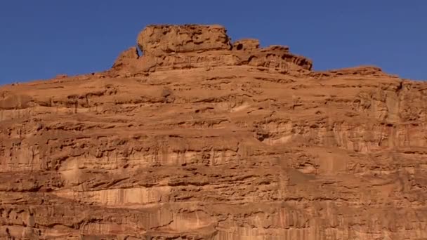 Pemandangan Indah Gurun Wadi Rum Kerajaan Hasyimiyah Yordania Juga Dikenal — Stok Video